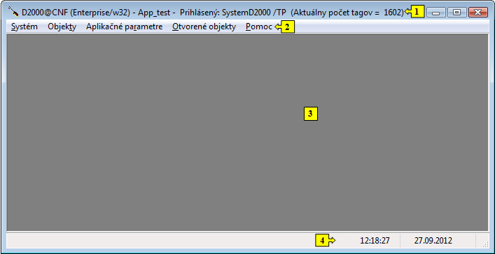 Prostredie procesu D2000 CNF