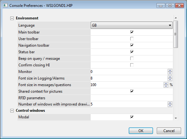 Console Preferences Console Preferences