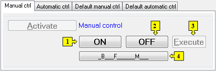 Manual control tab Manual control tab