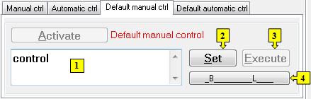 Default manual control tab Default manual control tab