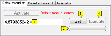 Default manual control tab Default manual control tab