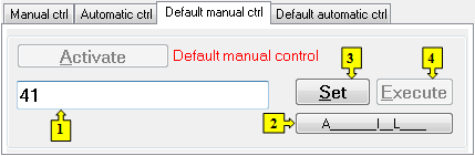 Default manual control tab Default manual control tab