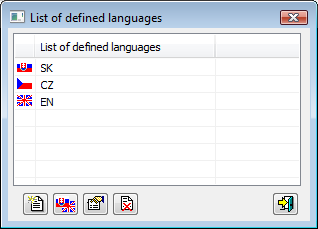 Language selection