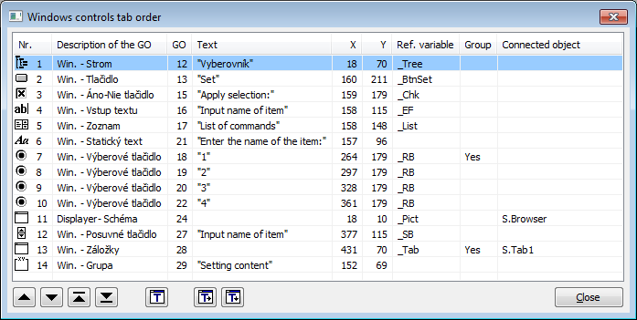 Definition of Windows controls tab order Definition of Windows controls tab order