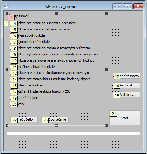Example of numbering of windows controls Example of numbering of windows controls