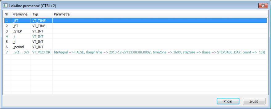 Watched local variables Watched local variables