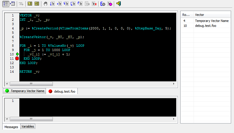 EDA Debugger in an active picture