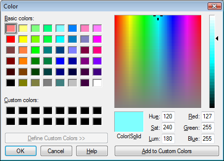 Editácia farby