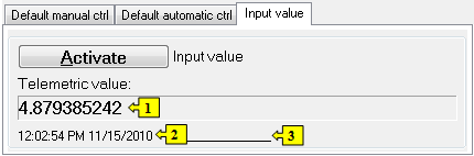 Input value tab
