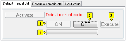 Default manual control tab