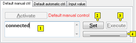Default manual control tab