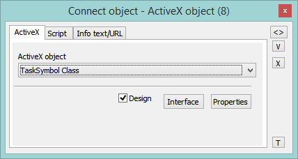 Connect object palette - ActiveX tab