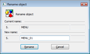 Renaming the object