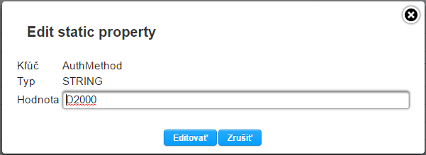 Editovanie parametrov kernela