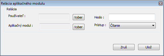 Vytvorenie novej relácie