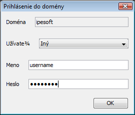 Prihlásenie do domény