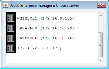 Zoznam D2EM serverov