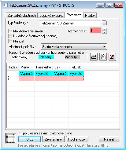 Parametrizovanie KV objektov Parametrizovanie KV objektov
