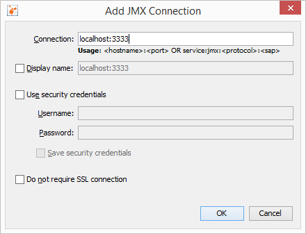 VisualVM pripojenie VisualVM pripojenie