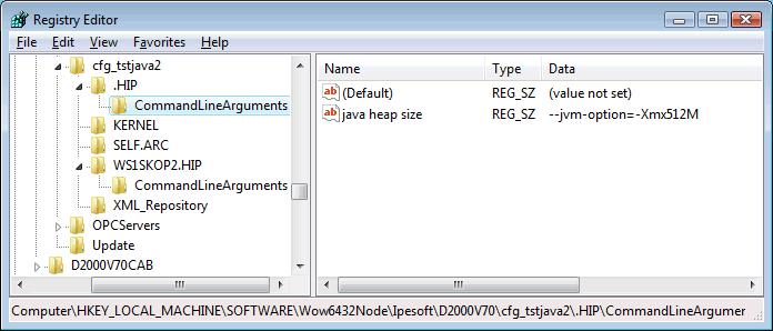 Nastavenie parametrov procesom 1