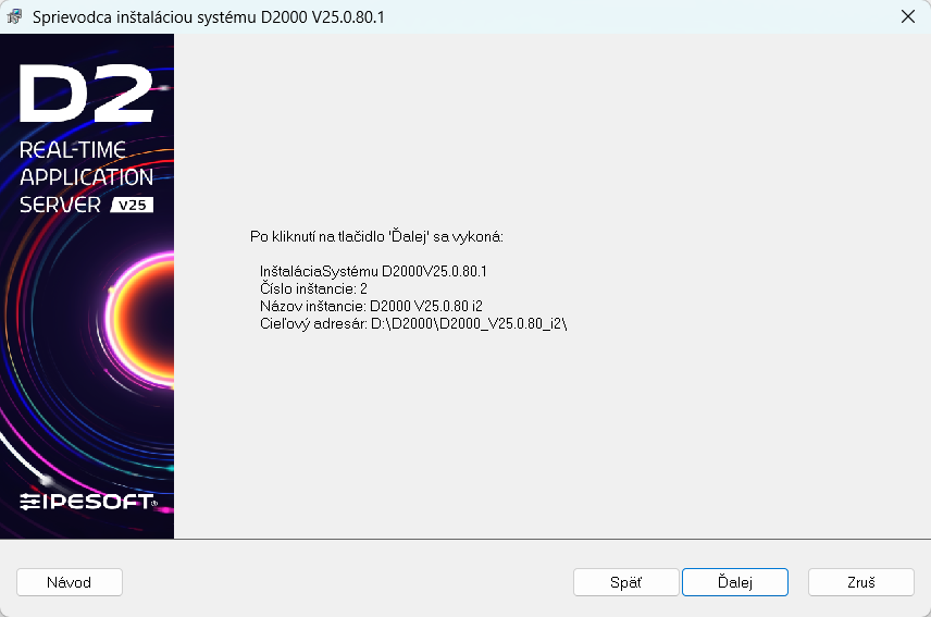 Dokončenie inštalácie