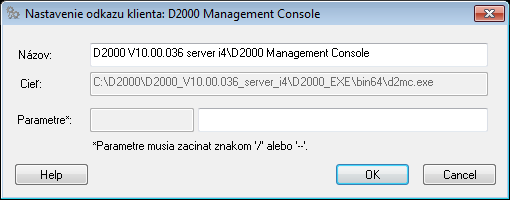 Nastavenie odkazu pre konkrétneho klienta