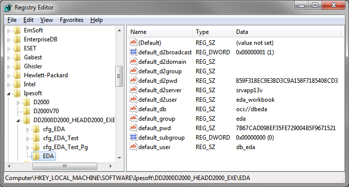 Predvolené parametre pripojenia