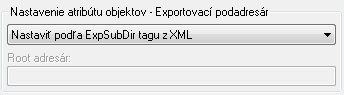 Exportovací podadresár Exportovací podadresár