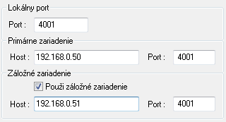 Použitie záložného prevodníka