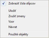 Kontextové menu Kontextové menu
