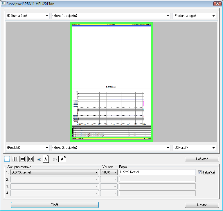 Ukážka - tlač objektu z procesu HI Ukážka - tlač objektu z procesu HI