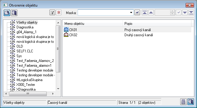 Zoznam časových kanálov