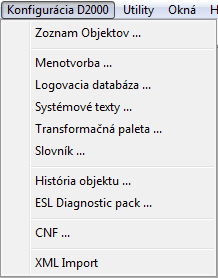 Ponuka Konfigurácia D2000
