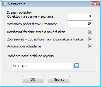 Parametre procesu D2000 CNF