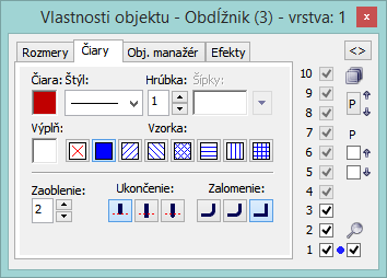 Definovanie parametrov