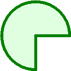 ukážka kruhovej výseče ukážka kruhovej výseče