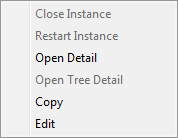 Event Instances popup
