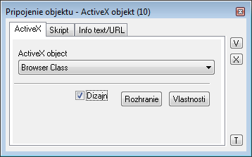 Paletka Pripojenie objektu Paletka Pripojenie objektu