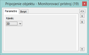 Paletka Pripojenie objektu