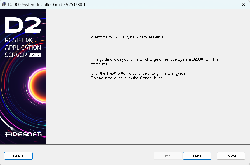 Introductory window Introductory window