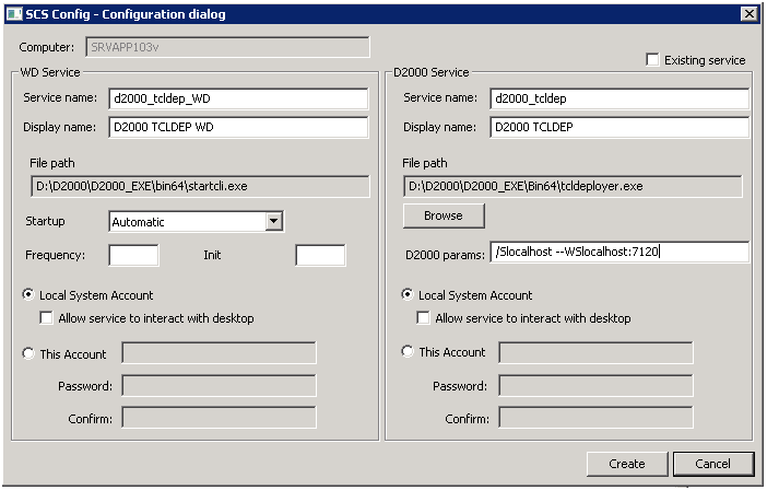 Creating the service
