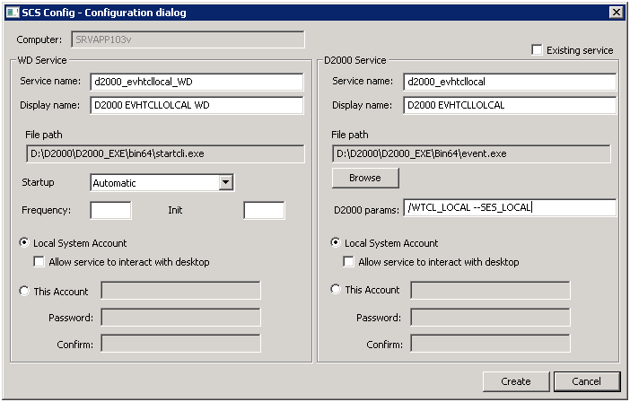 Creating the event.exe
