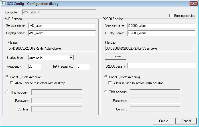 SCS Config - configuration dialog SCS Config - configuration dialog