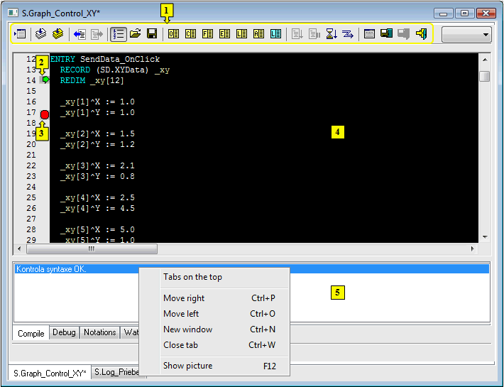 Script editor Script editor