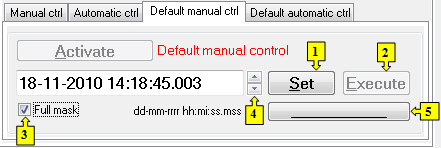 Default manual control tab