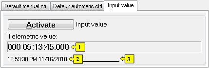 Input value tab