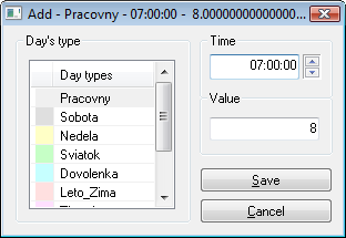 Editing a time channel item
