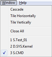 Window menu