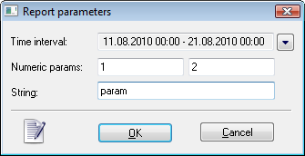 Report parameters