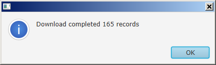AuditClient sťahovanie ukončené